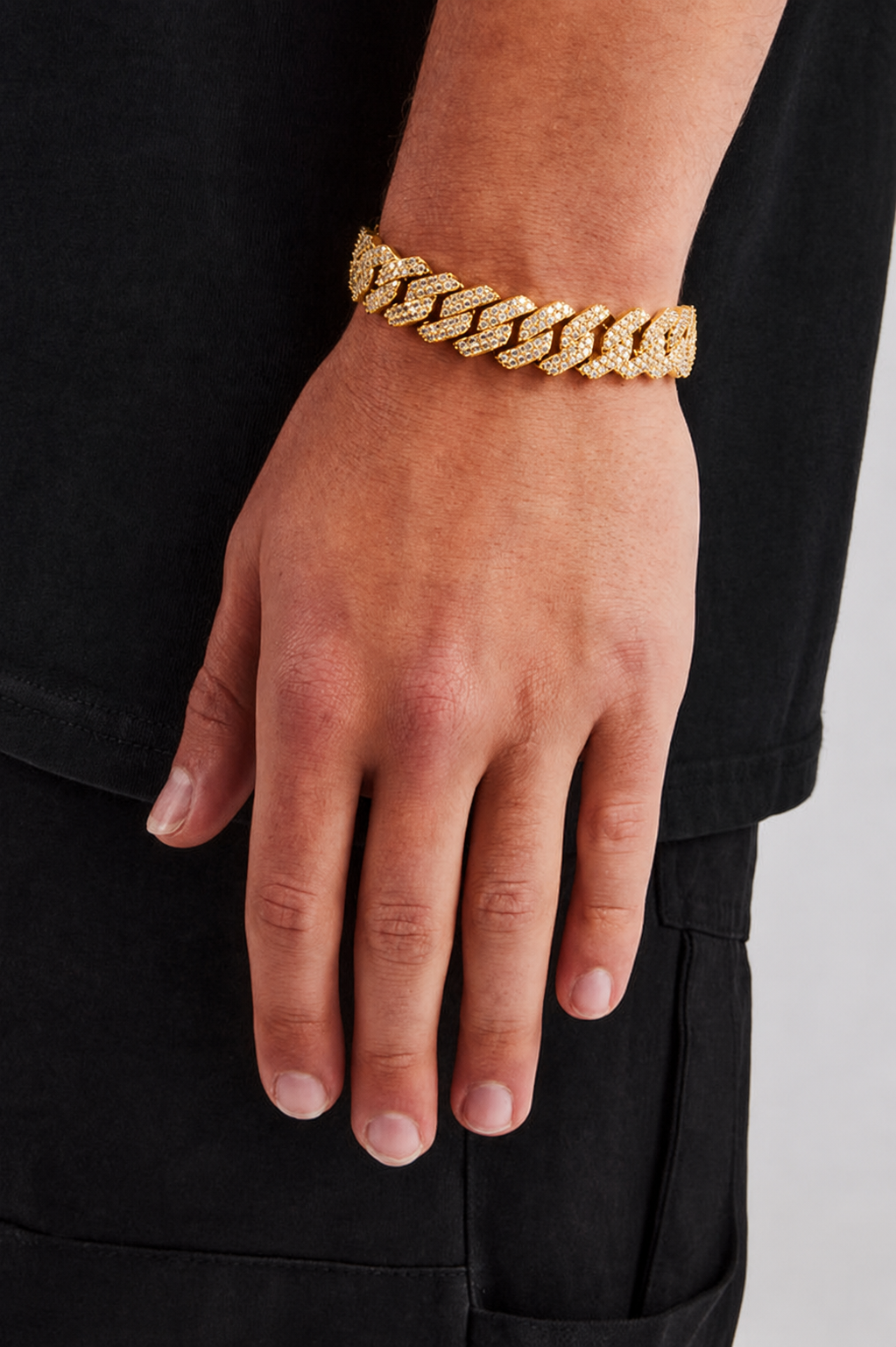 Gold Iced Cuban Bracelet