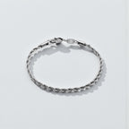 5mm Silver Rope Bracelet