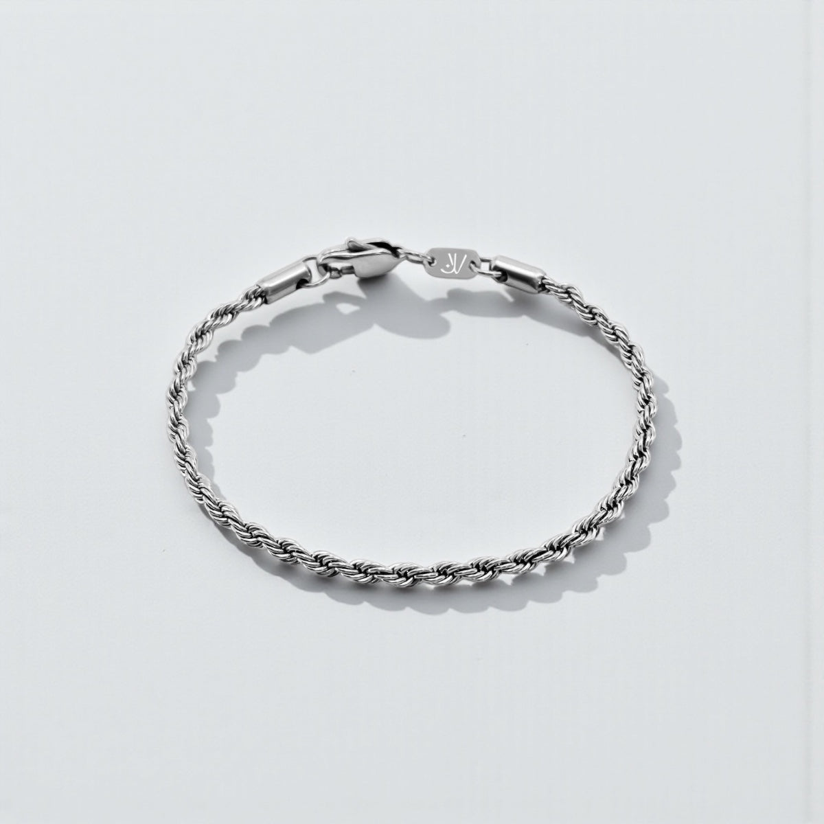 5mm Silver Rope Bracelet