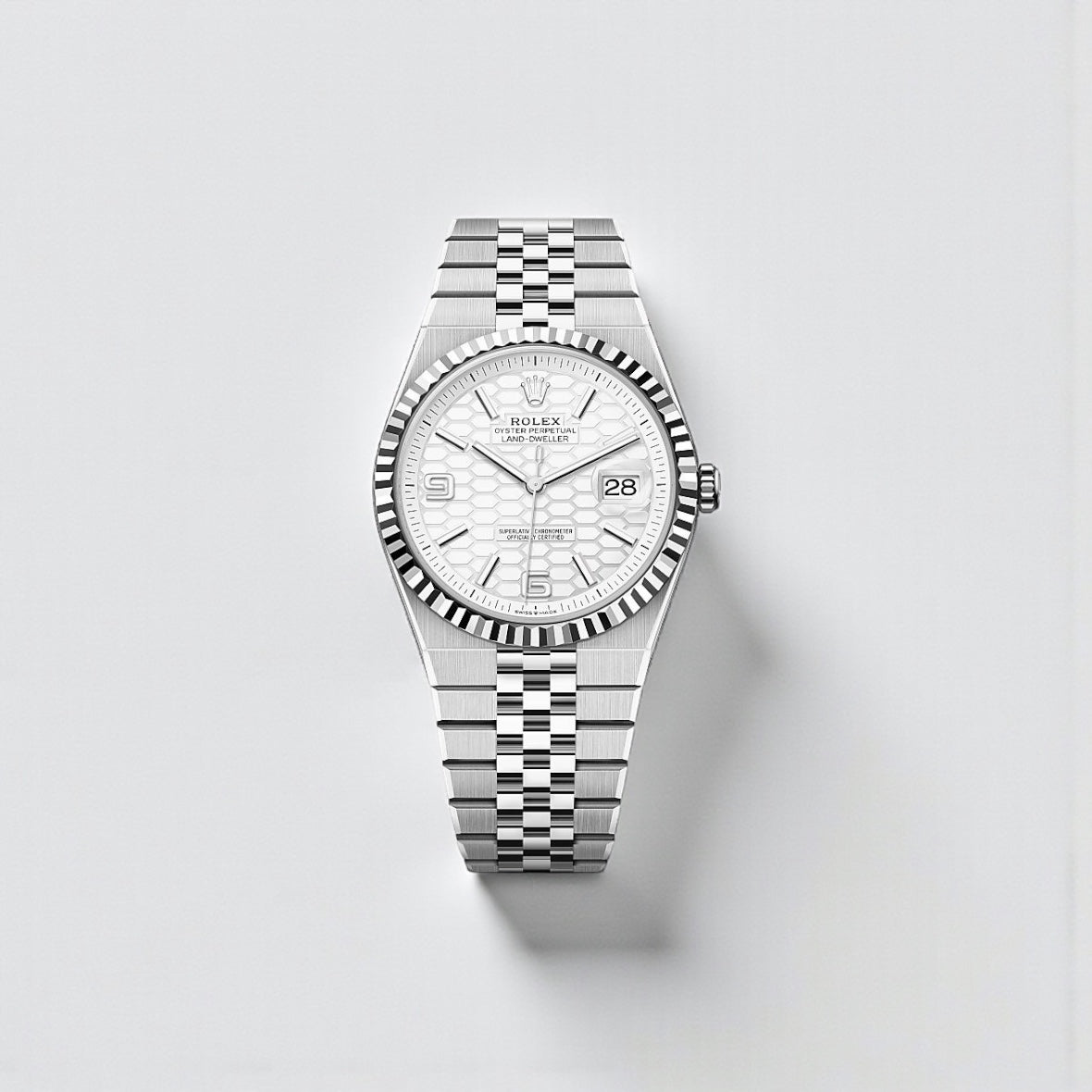 Rolex Land-Dweller — White Rolesor