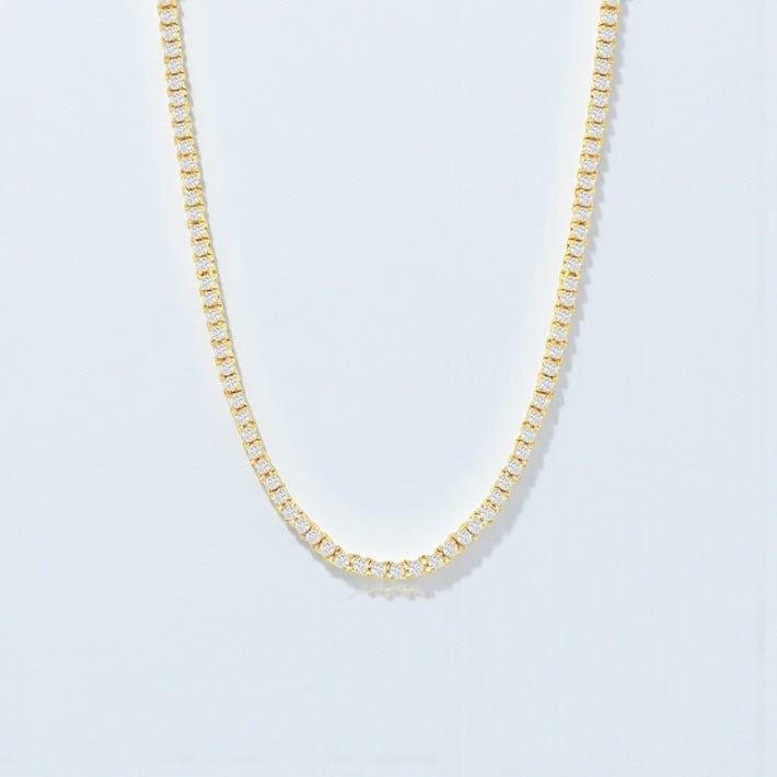 5mm Gold-Plated Tennis Necklace