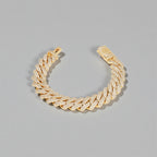 Gold Iced Cuban Bracelet