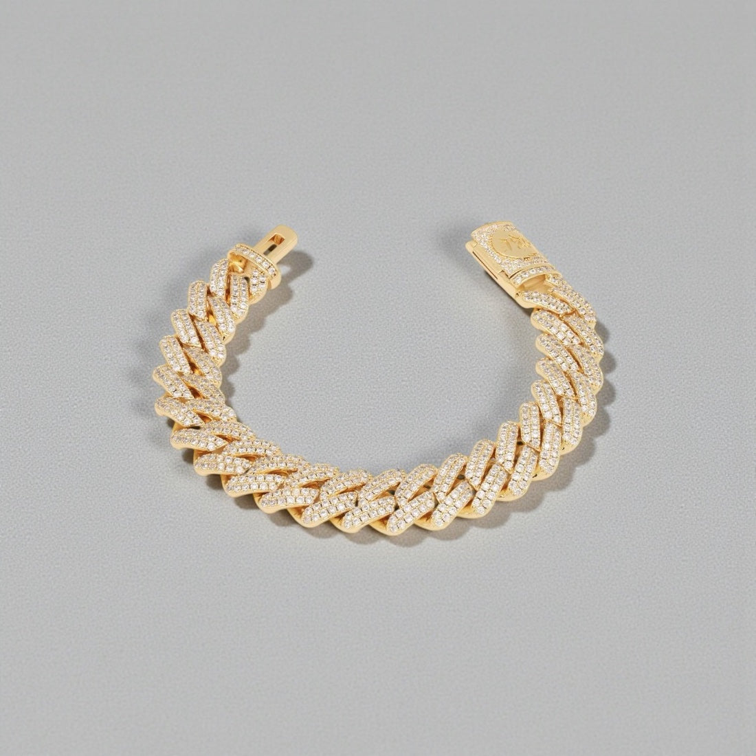Gold Iced Cuban Bracelet