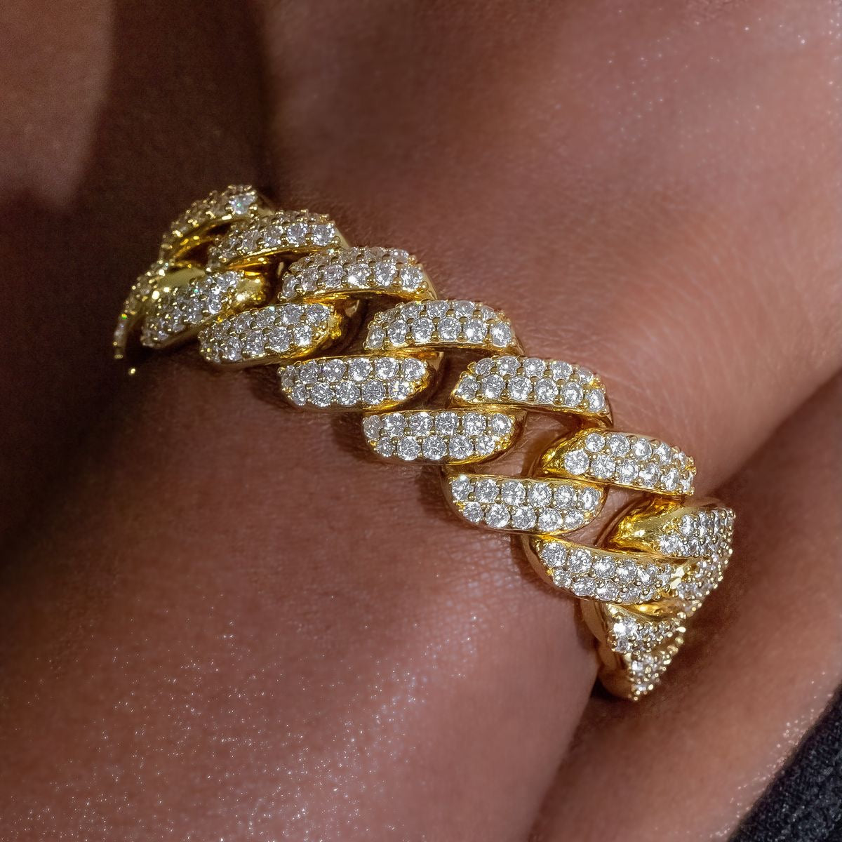 Gold Iced Cuban Bracelet