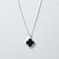 Pendant Black on Silver Motif Necklace