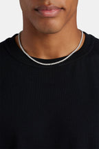 Unisex 3mm Silver Tennis Necklace