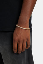 Unisex 5mm Gold-Plated Tennis Bracelet