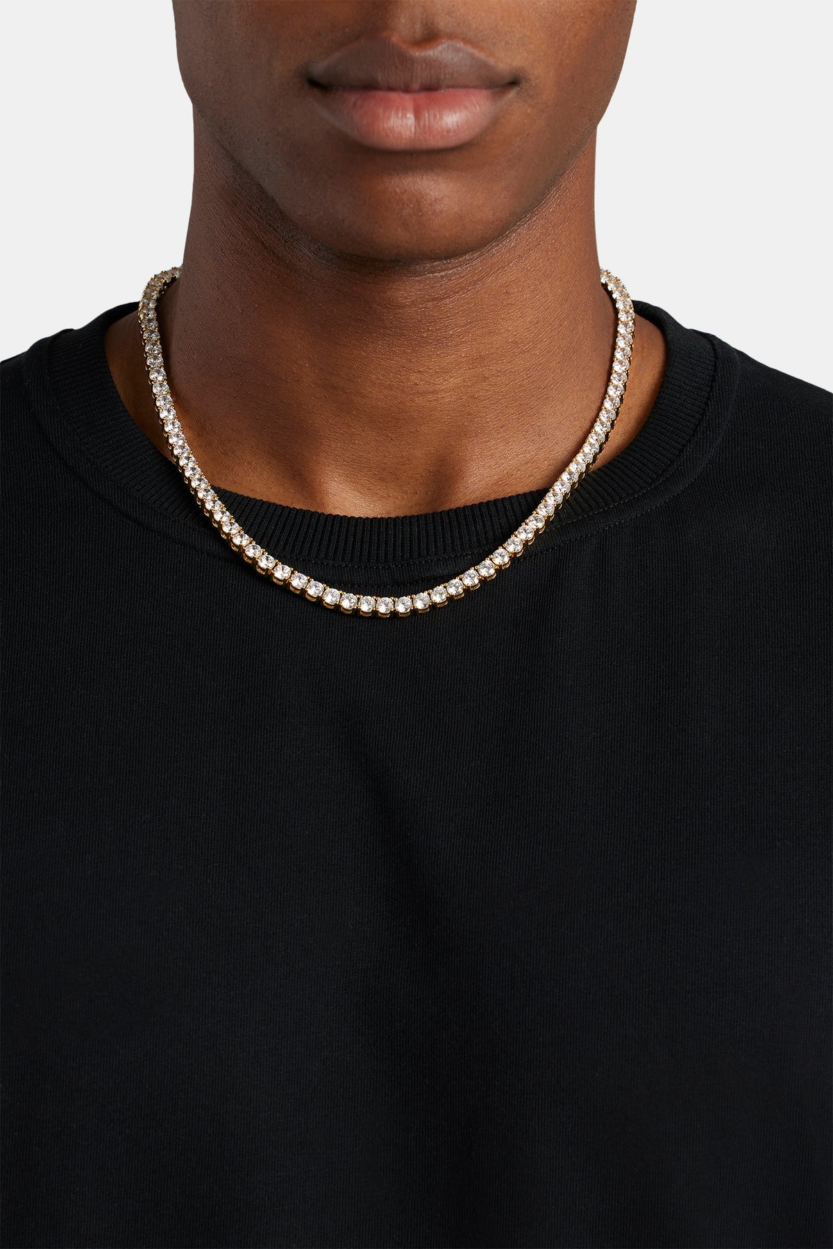 5mm Gold-Plated Tennis Necklace
