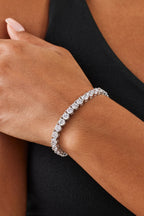 Unisex 5mm Silver Tennis Bracelet