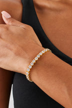 Unisex 5mm Gold-Plated Tennis Bracelet