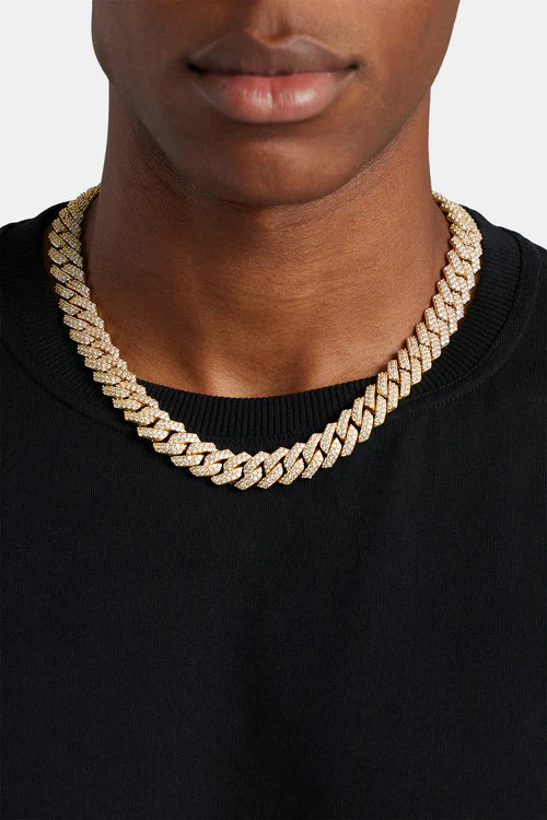 14mm Gold Prong Chain