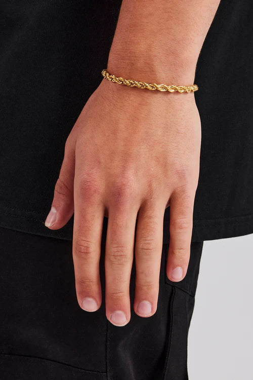 5mm Golden Rope Bracelet