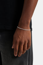 Unisex 2.5mm Silver Tennis Bracelet