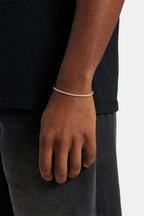Unisex 2.5mm Gold Plated Bracelet