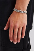 Iced Miami Cuban Bracelet — Silver