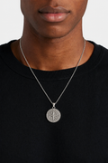 Compass Pendant Necklace — Silver